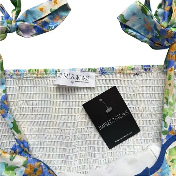 Impressions French Countryside Stripe Midi Dress - Picture 9 of 11